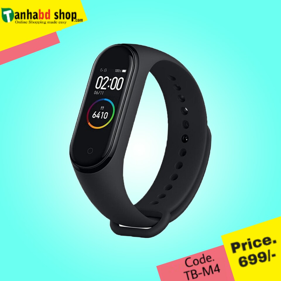 M4 Heart Rate & Blood Pressure Fitness Tracker Smartwatch.