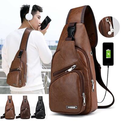 Artificial Leather Backpack For Man.