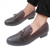 Exclusive Design Leather Formal Loafers Shoe For Men