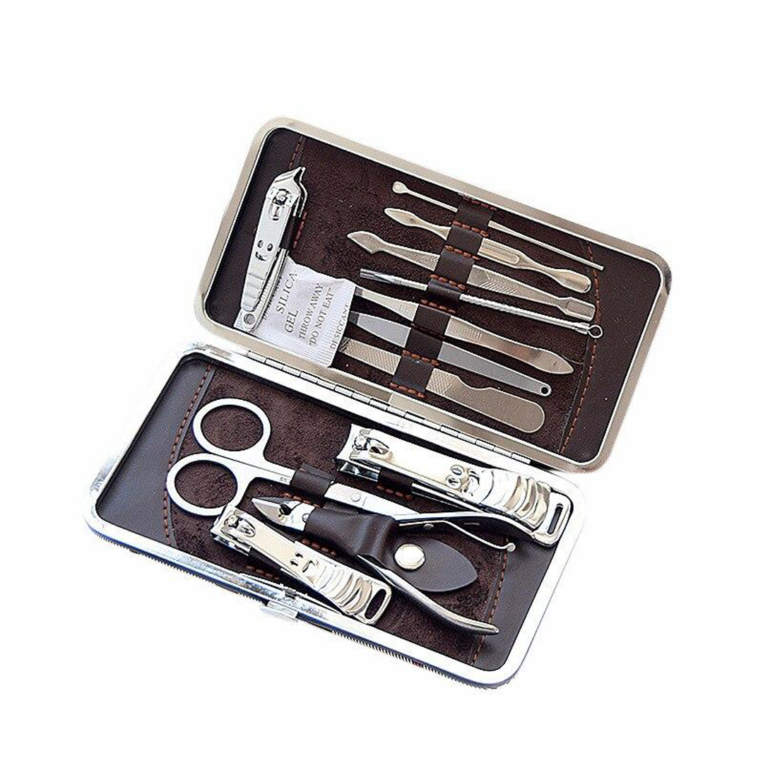Taoye teemo New 12Pcs Stainless Steel Nail Clippers Scissors Suit Set