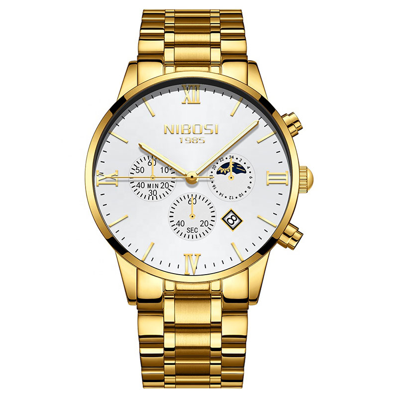 NIBOSI Fashion Men Watch Men Sport Watch Metal Waterproof