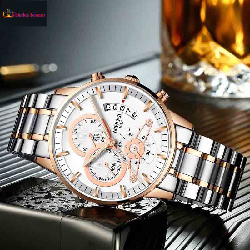 NIBOSI Top Brand Luxury Quartz Wristwatches Elegant Men Watches