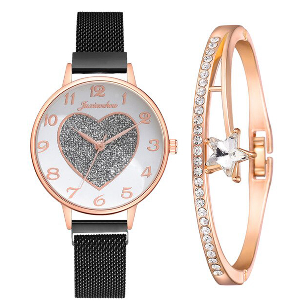 Luxury Brand Women Watches Love Black Watch