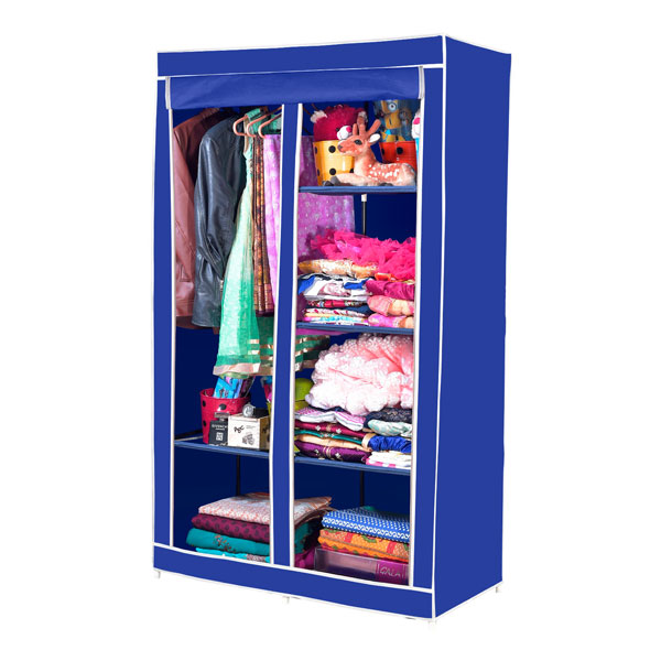 Portable Almirah and Folding Cloth Storage wardrobe 2 Layer