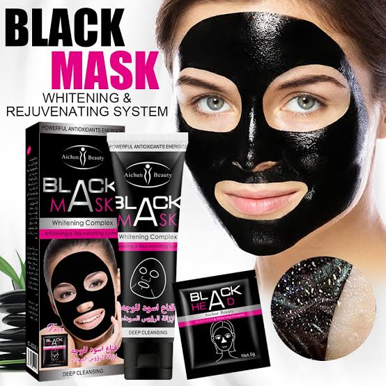Aichu Beauty Face Black Mask-মুখে অতিরিক্ত তেল,মেস্তা ও অন্যান্য দাগ নিয়ে চিন্তিত,আর নেই-UAE. image 4