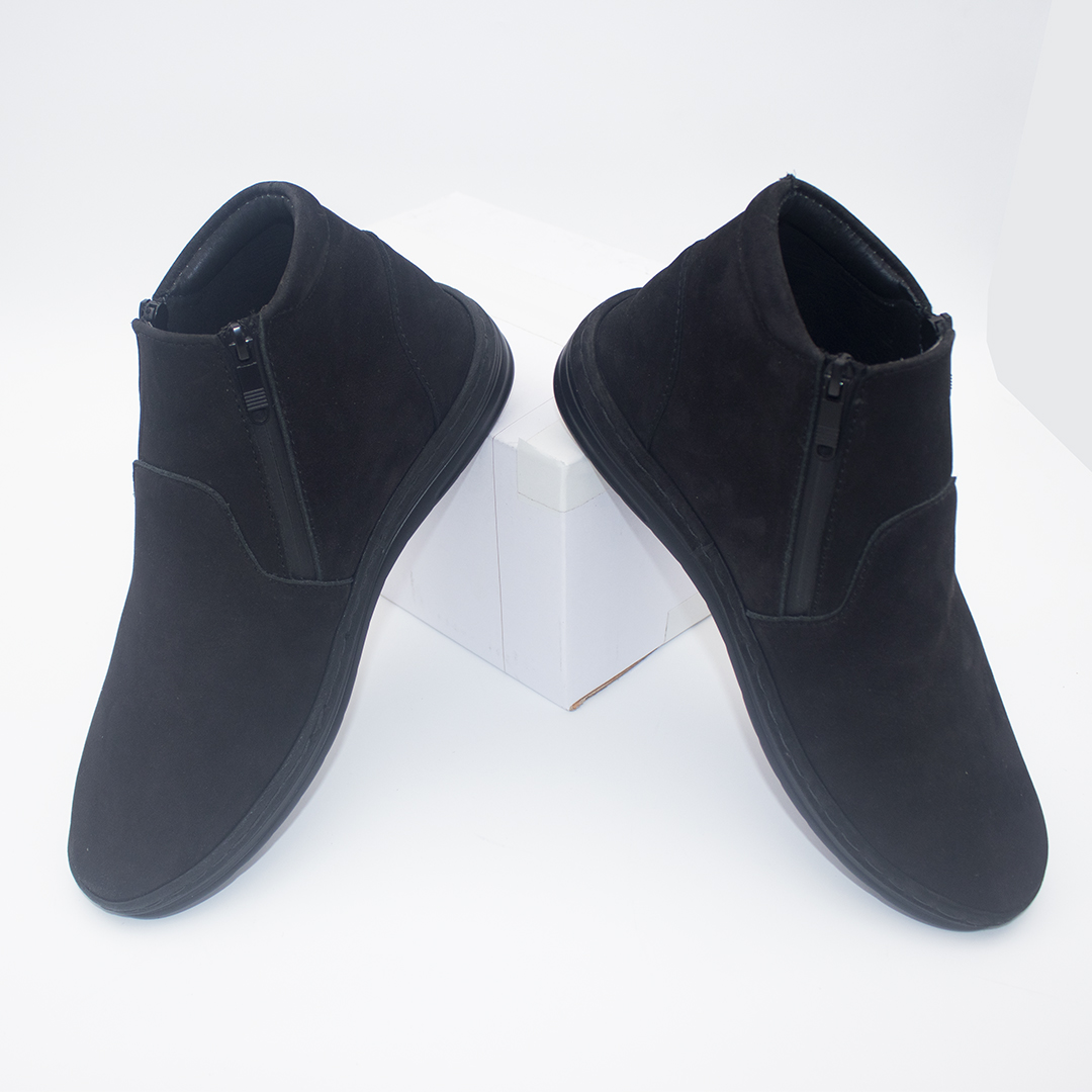 Exclusive Design Formal leather Boat For Man-Black image 2