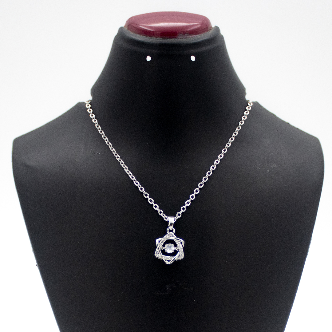 Fationable Chain Necklace For Women-Silver image 2