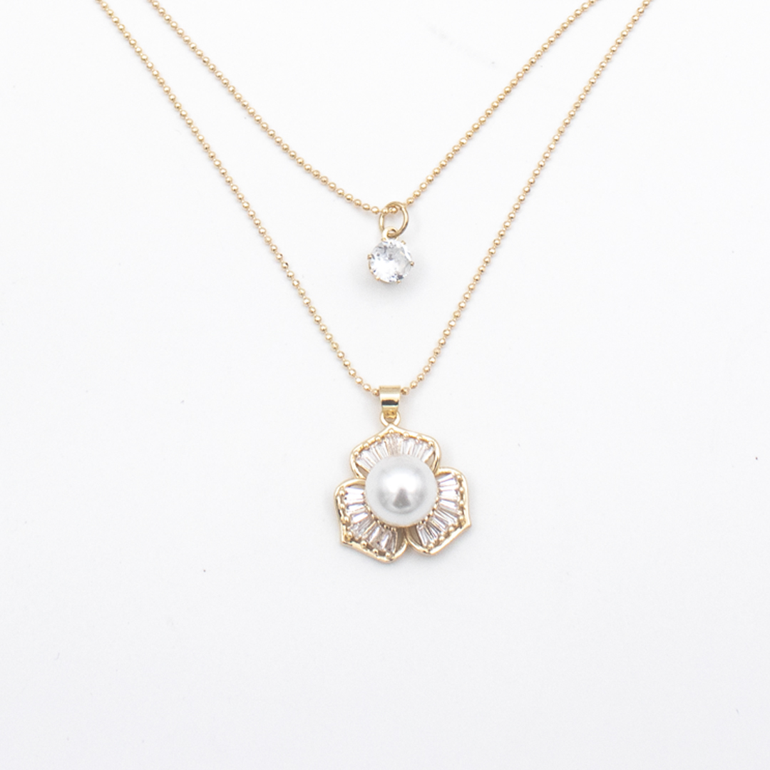 Fationable Chain Necklace For Women- Gold Color image 2