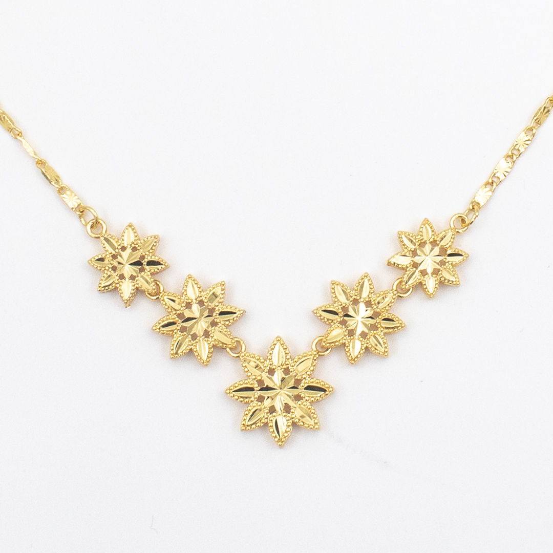 Fationable Chain Necklace For Women- Gold Color image 2