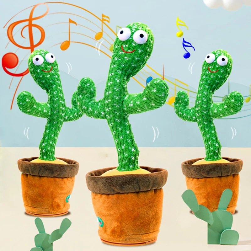 Dancing cactus talking cactus Stuffed Plush Toy Electronic toy with song plush cactus potted toy Early Education Toy For kids image 7